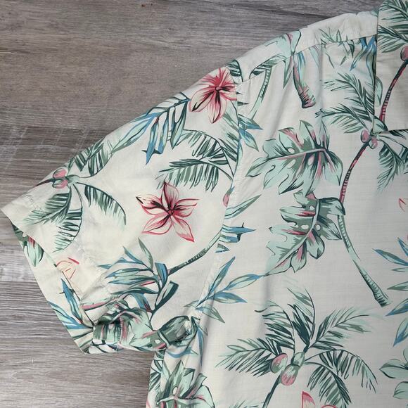 Tommy Bahama Silk Hawaiian Shirt XL Tropical Short Sleeve Button Up - Picture 2 of 6